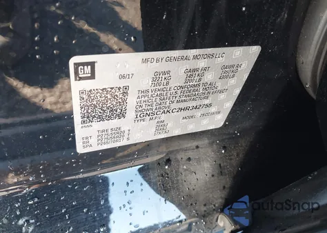 2017 Chevrolet Tahoe Ls from USA, damaged, VIN 1GNSCAKC2HR342755